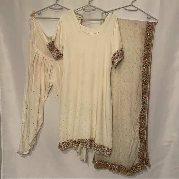 Salwar Kameez Indian 3 Piece Set - Punjabi/Pakistani Salwar Kameez Suit - Picture 8 of 12